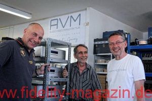 AVM im Who is Who in High Fidelity - Udo Besser, Robert Winiarski und Günther Mania