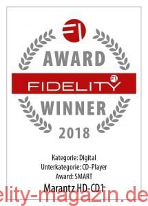 FIDELITY Award Winner 2018 Marantz HD-CD1