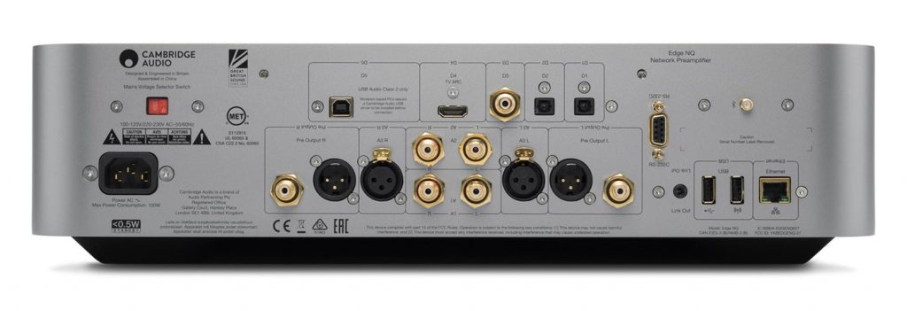 Cambridge Audio Edge NQ Rückansicht