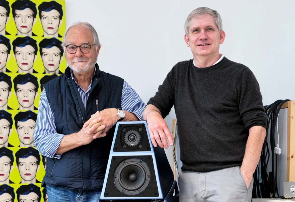 Peter McGrath und Bill Peugh von Wilson Audio mit der Sacha DAW im FIDELITY Hörraum