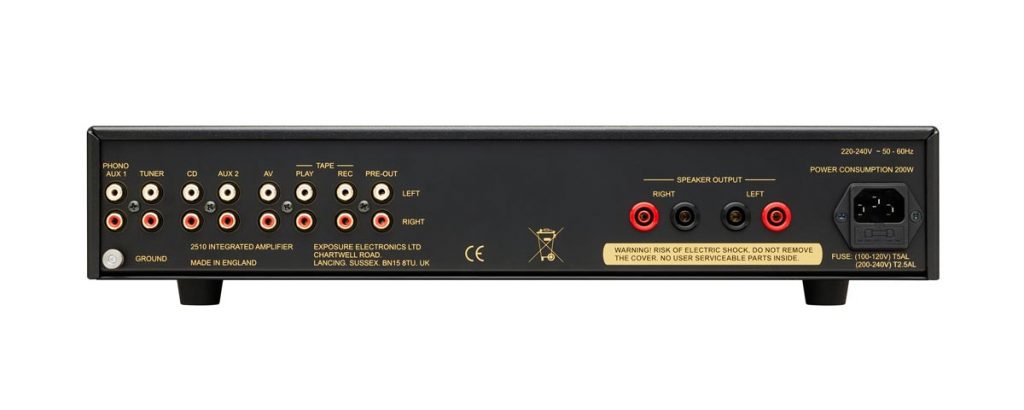Exposute 2510 Integrated Amplifier Black Rear