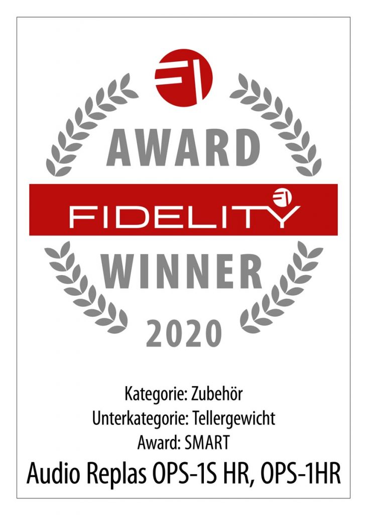 FIDELITY Award 2020 Audio Replas Analog Stabilizer