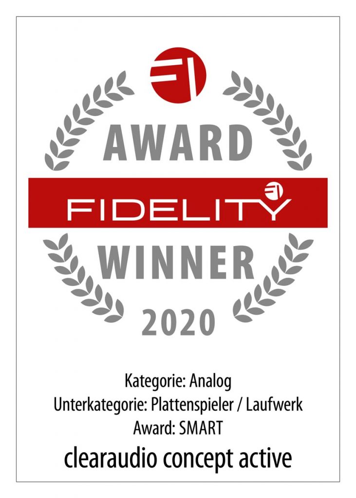 FIDELITY Award 2020 Clearaudio Concept Active