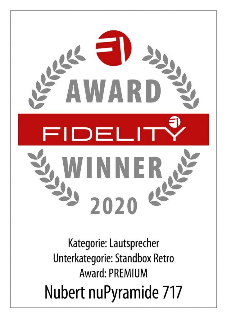 FIDELITY Award 2020 Nubert nuPyramide 717