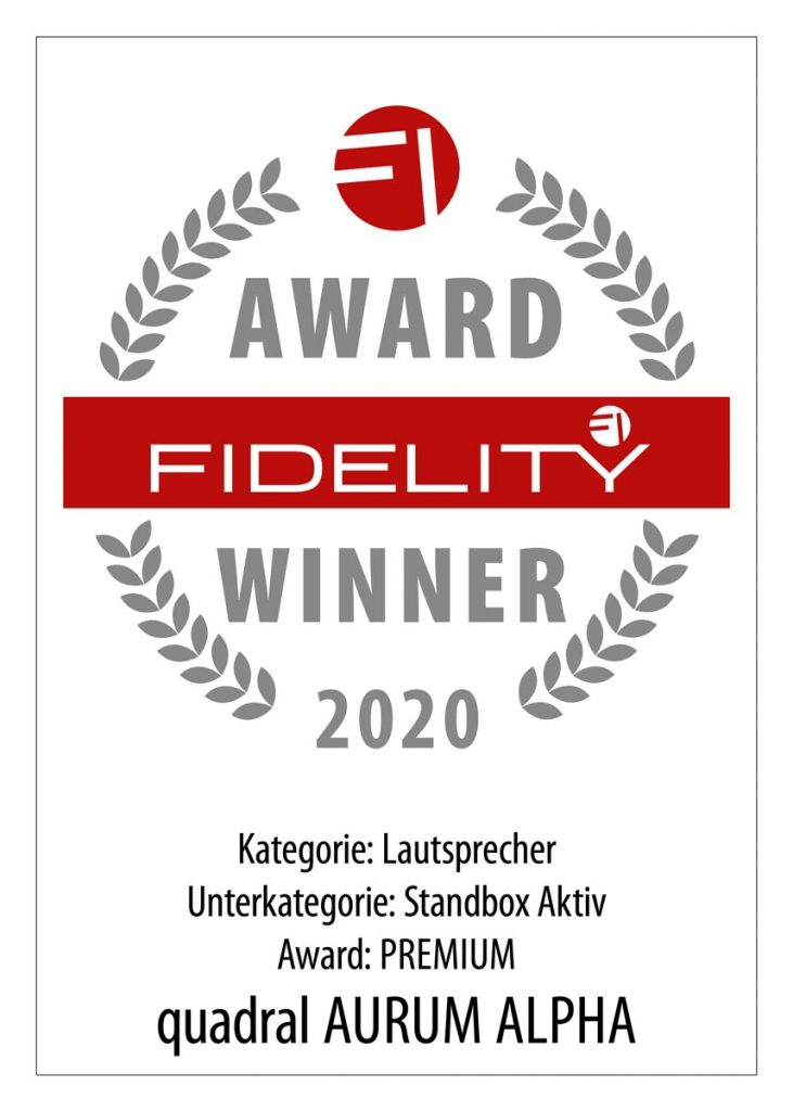FIDELITY Award 2020 quadral Aurum Alpha