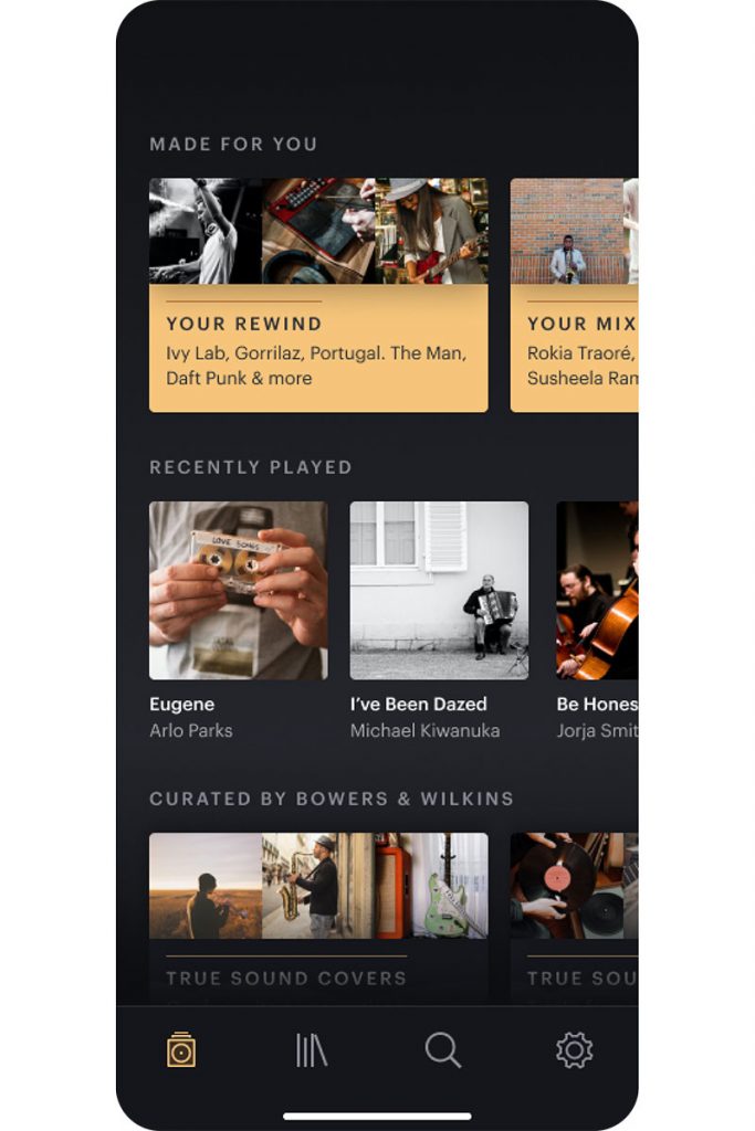 Bowers & Wilkins Music App