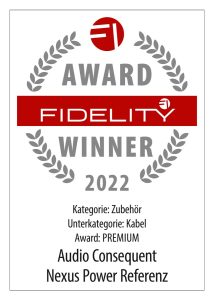 FIDELITY Award 2022 Audio Consequent Nexus Power Referenz