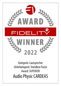 FIDELITY Award 2022 Audio Physic Cardeas