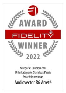 FIDELITY Award 2022 Audiovector R6 Arrete