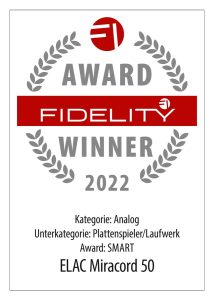 FIDELITY Award 2022 Elac Miracord 50