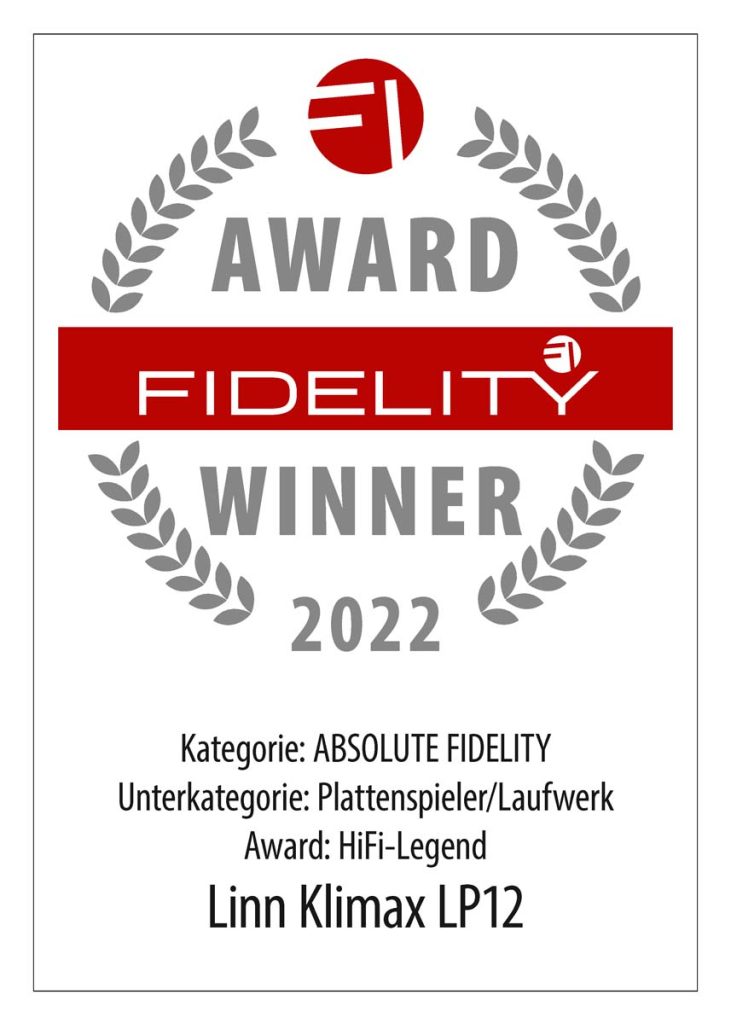 Linn Klimax LP12 FIDELITY Award 2022