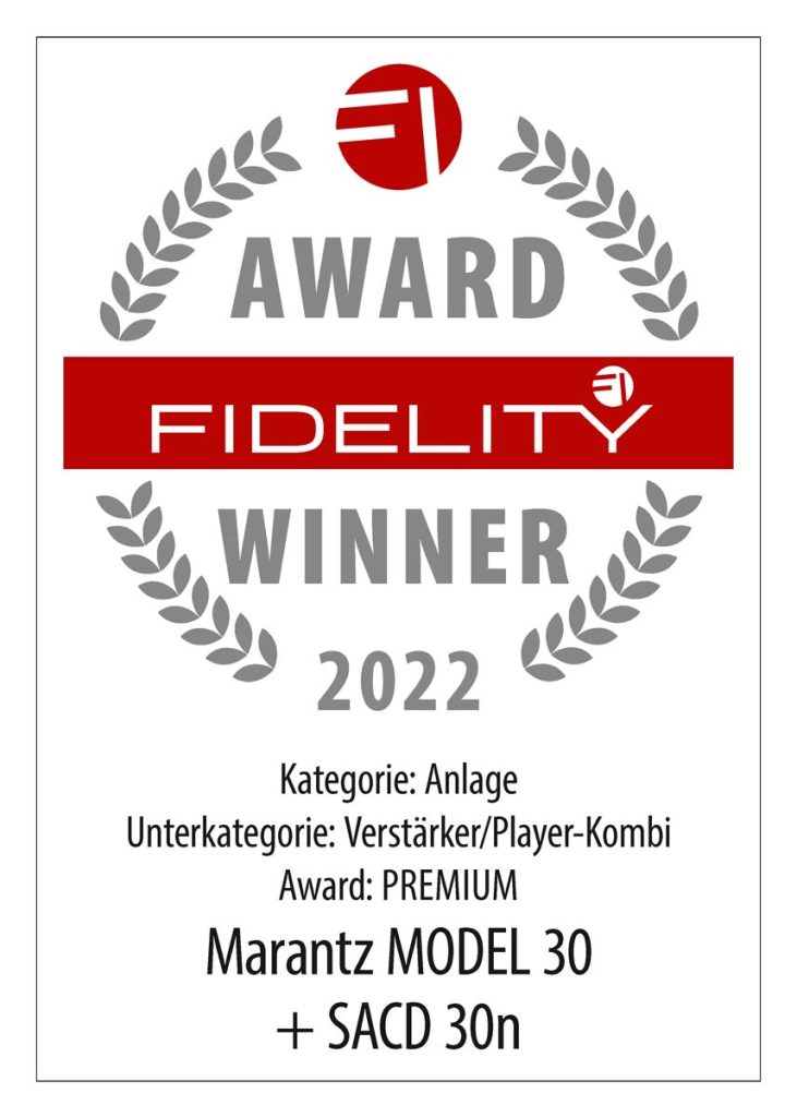 Marantz Model 30/SACD 30n FIDELITY Award 2022