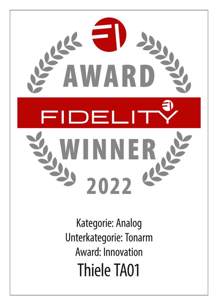 Thiele TA01 FIDELITY Award 2022