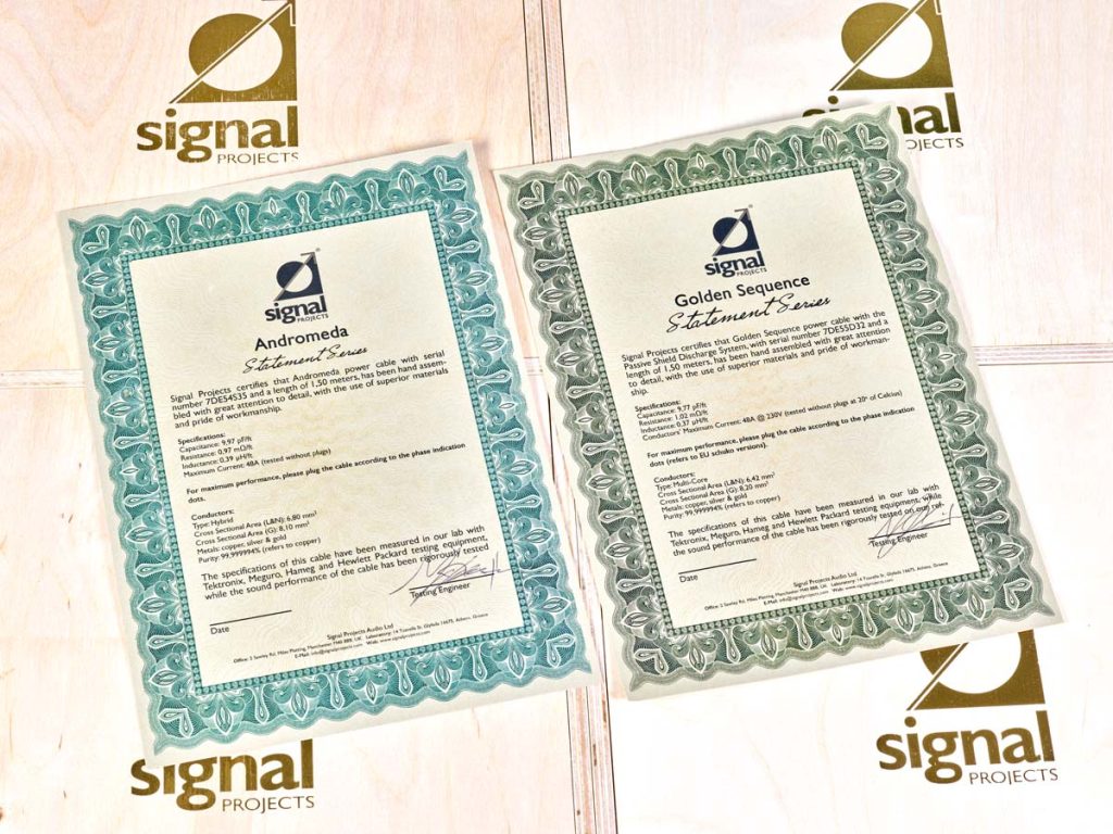 Signal Projects Andromeda und Golden Sequence