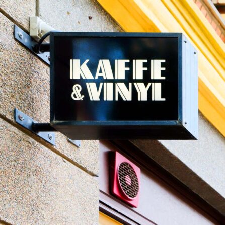 Sort Kaffe og Vinyl