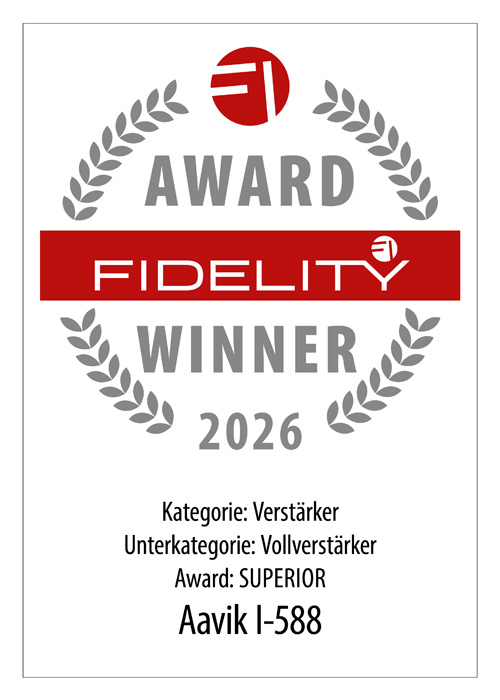 FIDELITY Awards 2026 - Aavik I-588