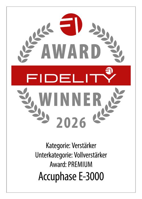 FIDELITY Awards 2026 - Accuphase E-3000