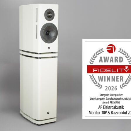 FIDELITY Awards 2026 - AP Elektroakustik Monitor 30P und Bassmodul 20A