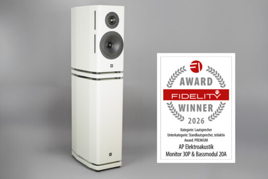 FIDELITY Awards 2026 - AP Elektroakustik Monitor 30P und Bassmodul 20A