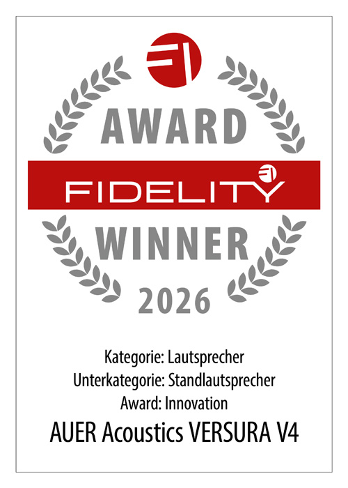 FIDELITY Awards 2026 - Auer Versura V4