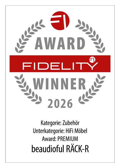 FIDELITY Awards 2026 - Beaudioful Räck-R