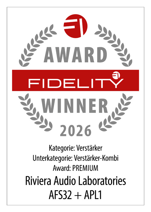 FIDELITY Awards 2026 - Riviera AFS32 und APL1