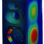 Abb. 4: Vibrationsanalyse des
Gehäuses vor der Strukturoptimierung
(Auslenkung zur
Verdeutlichung stark vergrößert Neumann KH 420 Vorher