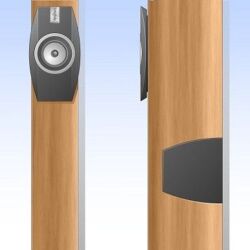 Audiodata in Who is Who in High Fidelity - Der in Zusammenarbeit mit dem norwegischen Chassishersteller SEAS entwickelte Koaxialtreiber gewährleistet ein perfekt symmetrisches Abstrahlverhalten. The coax driver developed in collaboration with the Norwegian supplier SEAS offers perfectly symmetrical sound dispersion.