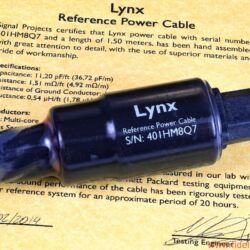 Signal Projects Lynx-Serie - Kein Zufall: Selbst über die richtige Netzsteckerkupplung wurde erst nach ausgiebigen Hörtests entschieden