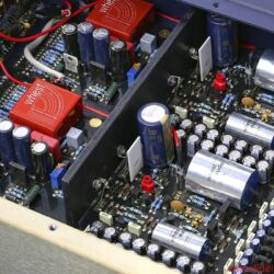 Whest Titan Pro - Die dicken silbernen Folienkondensatoren müssen sehr, sehr gut sein, dienen sie doch vermutlich als Koppelkapazitäten
