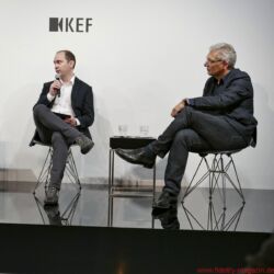 Launch Event Porsche Design und KEF - George Perkins of KEF and Roland Heiler of Porsche Design