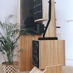 An early original WAMM Loudspeaker in a wooden finish