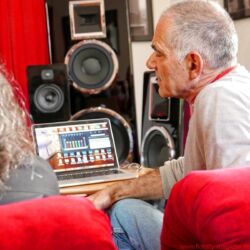 FIDELITY visits Mr. Mark Levinson of Daniel Hertz on the island of Certosa, Venice, Italy