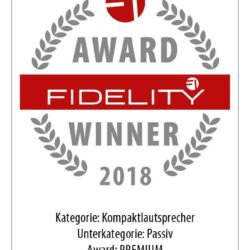 FIDELITY Award Winner 2018 Dynaudio Special Forty