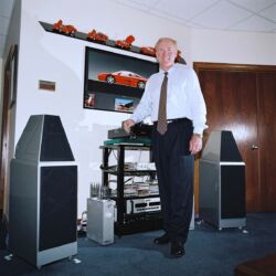 Dave Wilson von Wilson Audio in seinem Büro in Provo