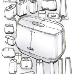 Harman Kardon Citation Tower Design Sketches