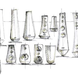 Harman Kardon Citation Tower Design Sketches