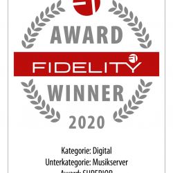 FIDELITY Award 2020 Aurender W20 Playback and Archiving System