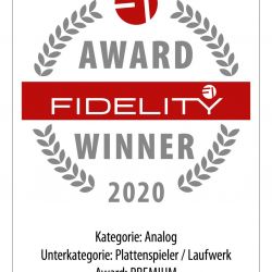 FIDELITY Award 2020 Transrotor Alto