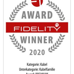 FIDELITY Award 2020 Vovox Excelsus Kabelset