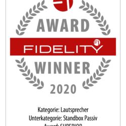 FIDELITY Award 2020 Wilson Audio Sasha DAW