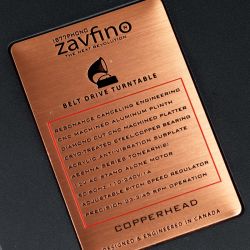 Plattenspieler 1877 Phono Zavfino Copperhead X plus Tonarm Aeshna Carbon