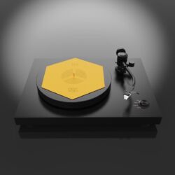 HEXMAT Yellow Bord Plattentellerauflage