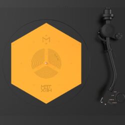 HEXMAT Yellow Bord Plattentellerauflage